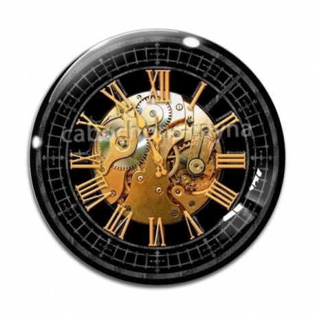 Cabochon Verre - pendule Steampunk 