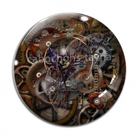 Cabochon Verre - Steampunk