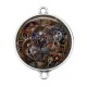 Connecteur Cabochon Argent - Steampunk
