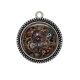 Pendentif Cabochon Argent - Steampunk