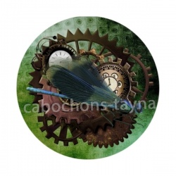 Steampunk pendule libellule