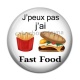 Cabochon Résine - j'peux pas j'ai fast food