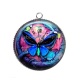 Pendentif Cabochon Argent - Steampunk