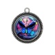 Pendentif Cabochon Argent - Steampunk