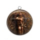 Pendentif Cabochon Argent - Steampunk