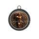 Pendentif Cabochon Argent - Steampunk