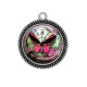 Pendentif Cabochon Argent - Steampunk