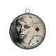 Pendentif Cabochon Argent - Steampunk