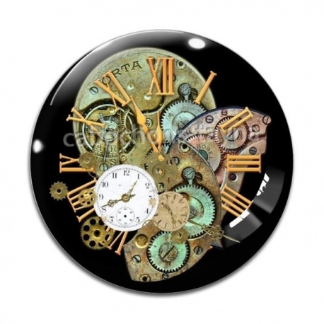 Cabochon Verre - Steampunk