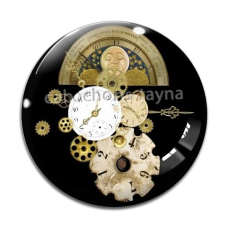 Cabochon Verre - Steampunk