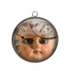 Pendentif Cabochon Argent - Steampunk