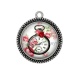 Pendentif Cabochon Argent - Steampunk