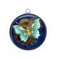 Pendentif Cabochon Argent -  Steampunk