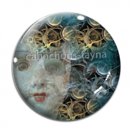 Cabochon Verre -  Steampunk