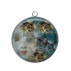 Pendentif Cabochon Argent -  Steampunk