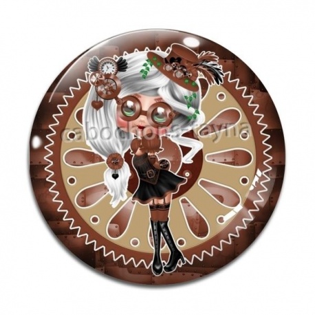 Cabochon Verre -  Steampunk