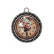 Pendentif Cabochon Argent -  Steampunk