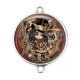 Connecteur Cabochon Argent -  Steampunk