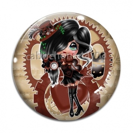 Cabochon Verre -  Steampunk