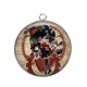 Pendentif Cabochon Argent -  Steampunk