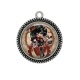 Pendentif Cabochon Argent -  Steampunk