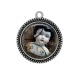 Pendentif Cabochon Argent -  Steampunk