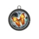 Pendentif Cabochon Argent -  Steampunk