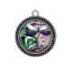 Pendentif Cabochon Argent -  Steampunk