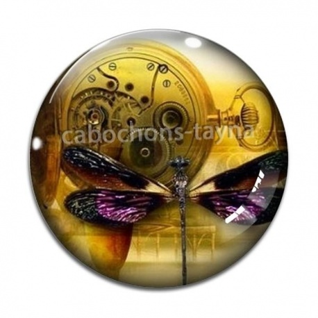 Cabochon Verre -  Steampunk
