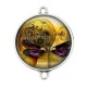 Connecteur Cabochon Argent -  Steampunk