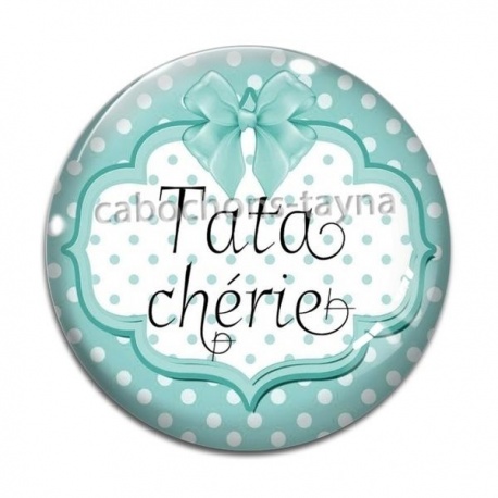 Cabochon Verre - tata chérie