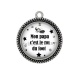 Pendentif Cabochon Argent - mon papa c'est le roi du foot