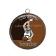 Pendentif Cabochon Argent - un super boucher