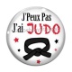 Cabochon Verre - j'peux pas j'ai judo