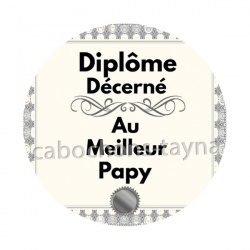 diplôme décerné au meilleur papy