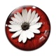 Cabochon Verre - fleur