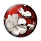 Cabochon Verre - fleur