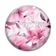 Cabochon Verre - fleur