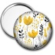 Miroir de poche - fleur
