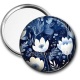 Miroir de poche - fleur