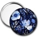 Miroir de poche - fleur bleue