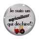 Cabochon Verre - je suis un agriculteur qui déchire