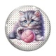 Cabochon Verre - chaton