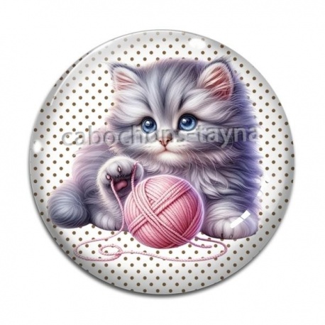 Cabochon Verre - chaton