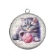 Pendentif Cabochon Argent - chaton