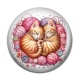 Cabochon Résine - chat pelote