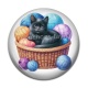 Cabochon Résine - chat pelote