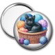 Miroir de poche - chat pelote