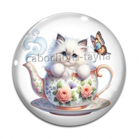 Cabochon Verre - chaton