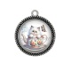 Pendentif Cabochon Argent - chaton